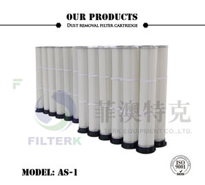 Sacs à filtre plissés moulés en PTFE PU, 153 * 2000 mm Sacs à filtre pour extracteur de poussière