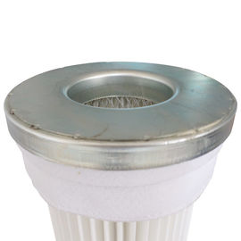 Type industriel de cylindre de taille de plat de cellules du filtre 150 de la poussière de cartouche supérieure en métal