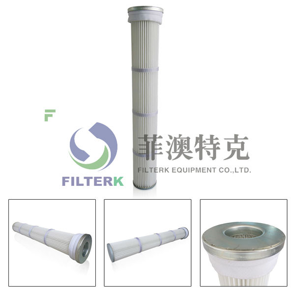 Le filtre plissé par impulsion remplacent l'élément filtrant de cylindre de cartouche filtrante de GE