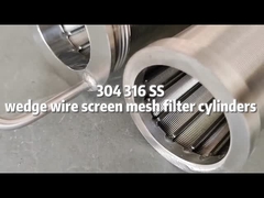 Filtre anti-corrosion S316 cartouche de fil de coin FITO auto-nettoyage pour le broyeur de zircon