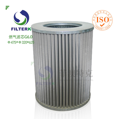 G6.0 Filtre à gaz pour gaz naturel, gaz industriel, remplacement de Filtrec WX154 WX257