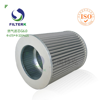 G6.0 Filtre à gaz pour gaz naturel, gaz industriel, remplacement de Filtrec WX154 WX257