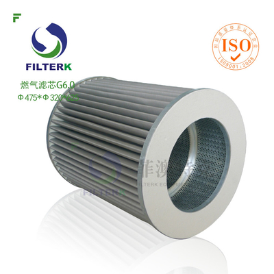 G6.0 Filtre à gaz pour gaz naturel, gaz industriel, remplacement de Filtrec WX154 WX257