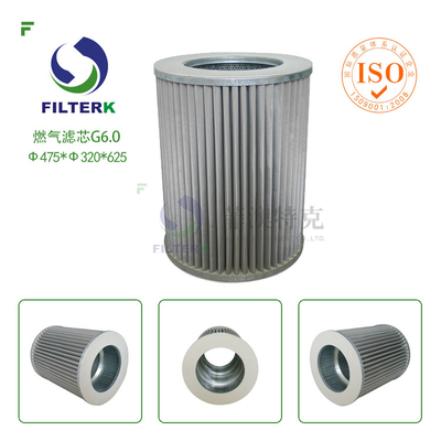 Élément de filtre à gaz pour le filtre à gaz naturel fabriqué WX154 / WX257 Remplacement Filtration de précision durable