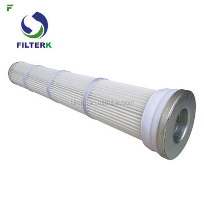 Filtre à jet de pulsation plissé en polyester 178 mm x 1000 mm 99,99% d'efficacité