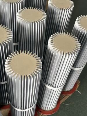 Flange Mount Stainless Steel Pleated Metal Filter Cartridge Reusable Washable Industrial Folded Filter Element