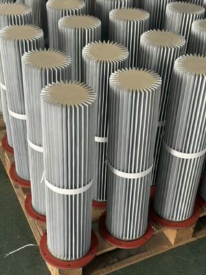 Flange Mount Stainless Steel Pleated Metal Filter Cartridge Reusable Washable Industrial Folded Filter Element