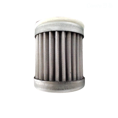 Cartouches filtrantes plissées miniatures en acier inoxydable 304/316L, haute température, résistantes à la Corrosion, Filtration 1-100m pour l'huile