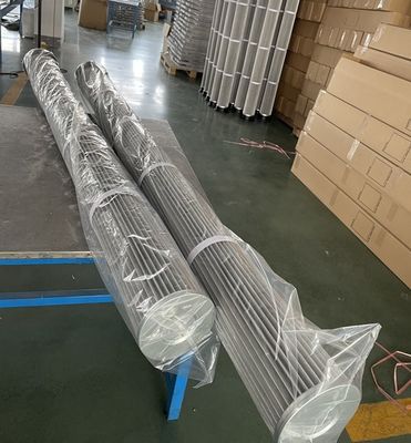 Statique la cartouche filtrante plissée anti par polyester pour des collecteurs de poussière remplacent