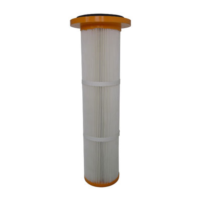 Dessus de polyuréthane/filtre à manches plissé inférieur cylindrique